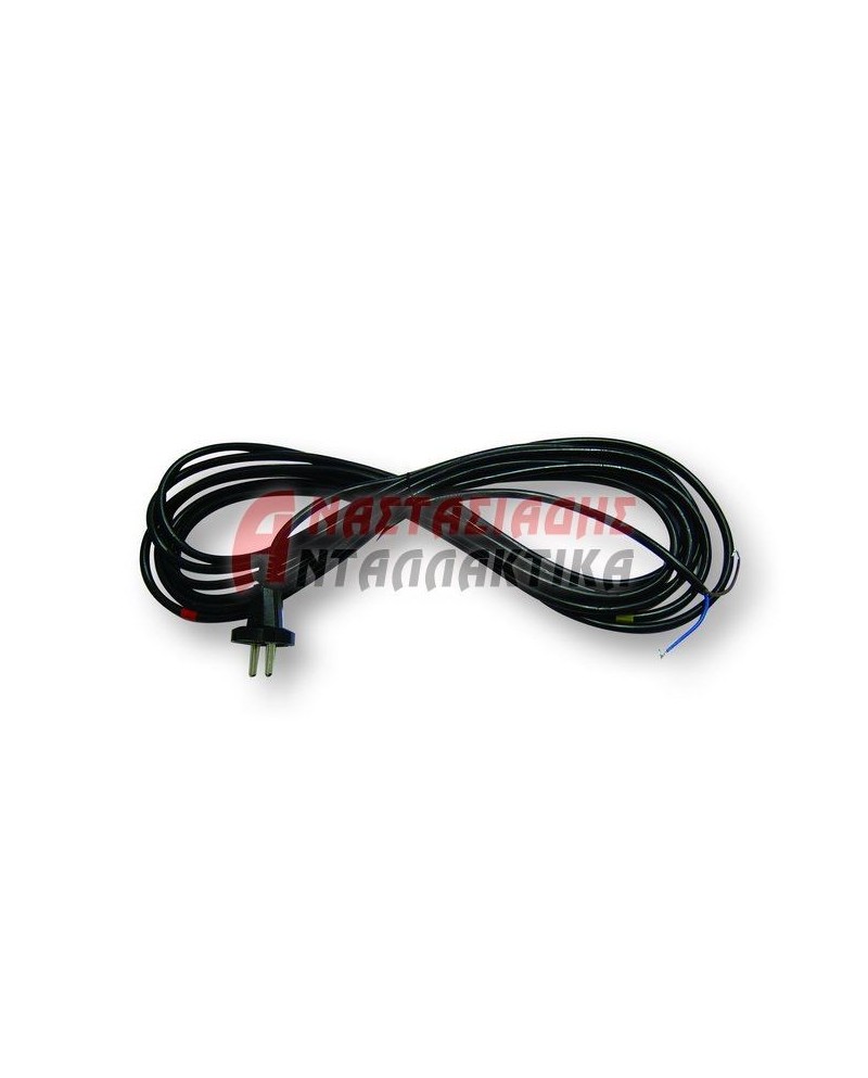 Καλώδιο (2 x 1,5mm  sup x 2,5 μέτρα) μαύρο, σεσουάρ, αερόθερμου μηχανής φραπέ