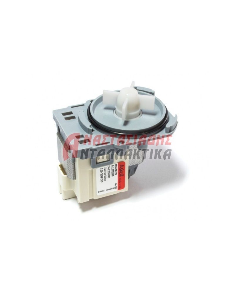 Αντλία αποχέτευσης πλυντηρίου ρούxων με 3 κλιπ (30W - 220V)