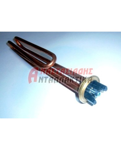 Αντίσταση θερμοστάτη θερμοσίφωνου (4KW, 220V, οβάλ, 1 στήριγμα, με θέση ανοδίου, κουμπωτό)