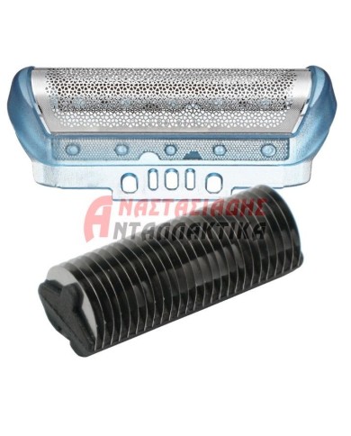 Πλέγμα και ξυράφι ξυριστικής μηχανής