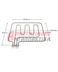 Αντίσταση με γκριλ, άνω φούρνου κουζίνας (3000W - 220V με λοξή βάση)