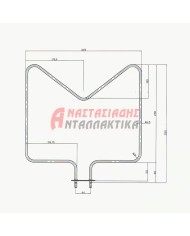 Αντίσταση κάτω φούρνου (1150W- 230V)