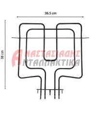 Aντίσταση άνω, φούρνου κουζίνας (1750 + 750W - 220V)
