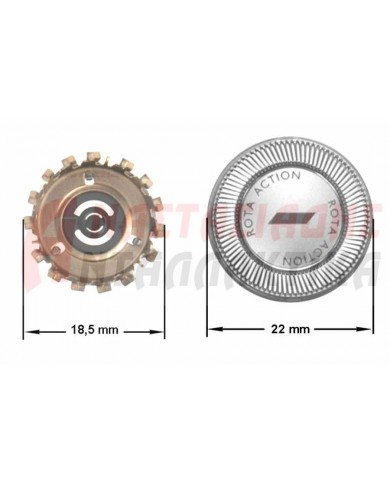 Κεφαλές ξυριστικής μηχανής ΗQ2 (σετ 3 τεμαχίων)