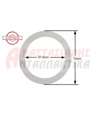 Φλάντζα στο ποτήρι του εσπρέσο καφετιέρας