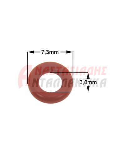 Λαστιχάκι στον σωλήνα νερού αντλίας, καφετιέρας (7,3mm x 3,8mm)