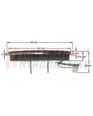 Εστία αυτόματη Ø145, 1500W - 220V, με μικρό προφίλ 5mm (D160mm)