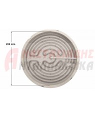 Εστία κεραμικού πλατώ, Ø230mm, 2300W - 220V (με 6 άκρα)