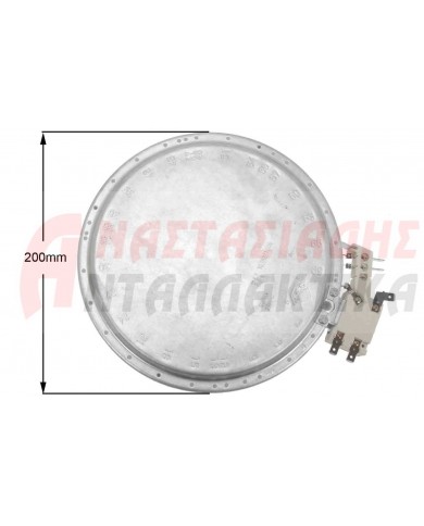 Εστία κεραμική διπλή, Ø200mm, 1700+700W - 220V, με 5 άκρα