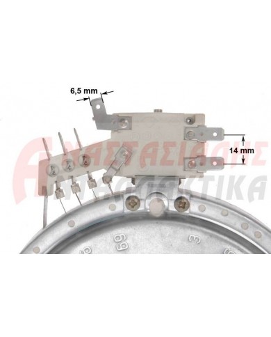 Εστία κεραμική Ø165mm, 1200W - 220V (με 6 άκρα)