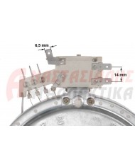 Εστία κεραμική Ø165mm, 1200W - 220V (με 6 άκρα)