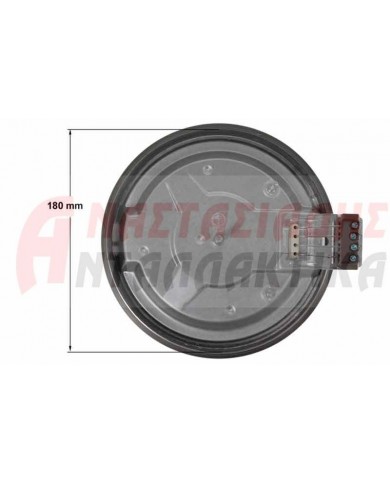 Εστία κουζίνας Ø180, ταχεία 2000W - 220V, μικρό προφίλ 5mm (D195mm)