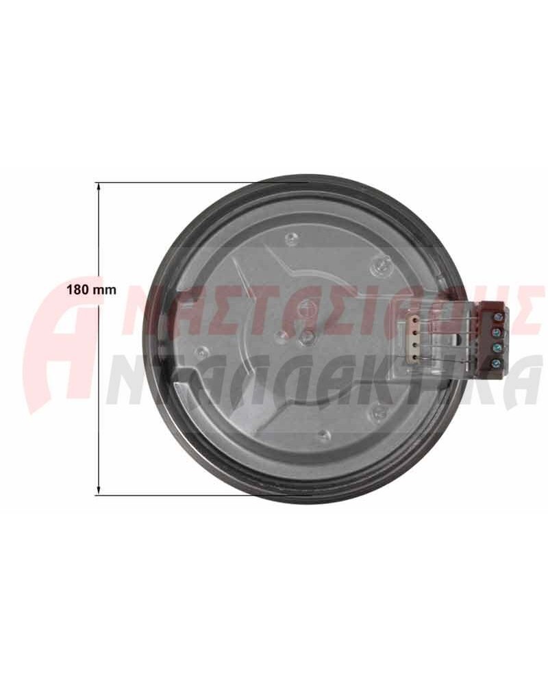 Εστία κουζίνας Ø180, ταχεία 2000W - 220V, μικρό προφίλ 5mm (D195mm)