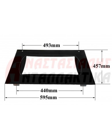 Κρύσταλλο εξωτερικό πόρτας φούρνου κουζίνας (497 x 595 mm)