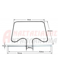 Αντίσταση κάτω φούρνου κουζίνας (1150W - 220V)