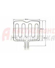 Αντίσταση με γκριλ, άνω φούρνου (3150W - 220V)