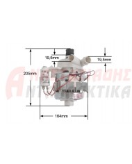 Αντλία κεντρική, πλύσεως πλυντηρίου πιάτων (60W - 220V, 3 καλώδια)