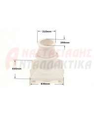 Βάση άνω φτερού πλυντηρίου πιάτων
