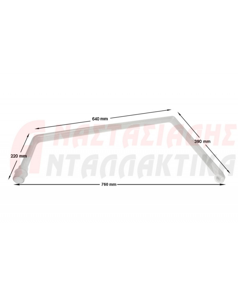 Σωλήνας μεταφοράς νερού στον πάνω εκτοξευτήρα πλυντηρίου πιάτων