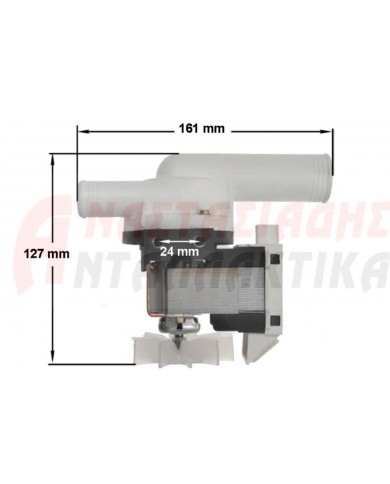 Αντλία αποχέτευσης πλυντηρίου ρούxων