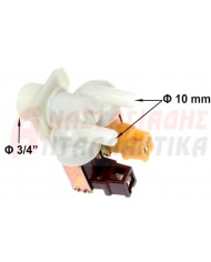 Βαλβίδα (220V, διπλή με φις) εισαγωγής νερού πλυντηρίου ρούχων
