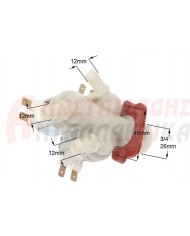 Τριπλή βαλβίδα πλυντηρίου ρούχων (220V, Φ12)