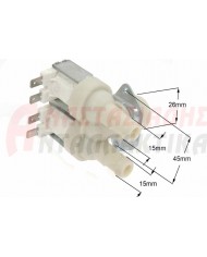 Διπλή βαλβίδα πλυντηρίου ρούχων (220V, γωνιακή, Φ14)