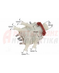 Τετραπλή βαλβίδα 180° πλυντηρίου ρούχων (220V, Φ12)