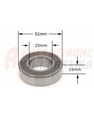 Ρουλεμάν κλειστού τύπου 2RS 6205 (25mm x 52mm x 15mm)