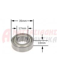 Ρουλεμάν κλειστού τύπου ZZ 6003 (17mm x 35mm x 10mm)