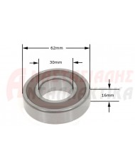 Ρουλεμάν πλυντηρίου ρούχων 6206 ΖΖ  (30mm x 62mm x 16mm)