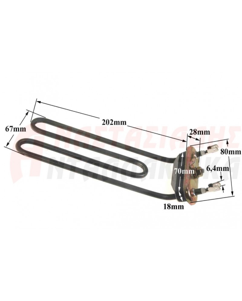 Αντίσταση πλυντηρίου ρούχων (2000W - 220V)