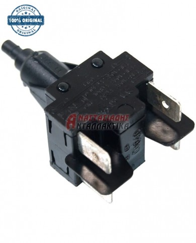 Διακόπτης ατμοσυστήματος πλυντηρίου ρούχων (πατητός με μανδάλωση - 6 επαφών)