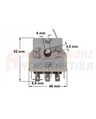 Θερμοστάτης με διακόπτη πλυντηρίου ρούχων