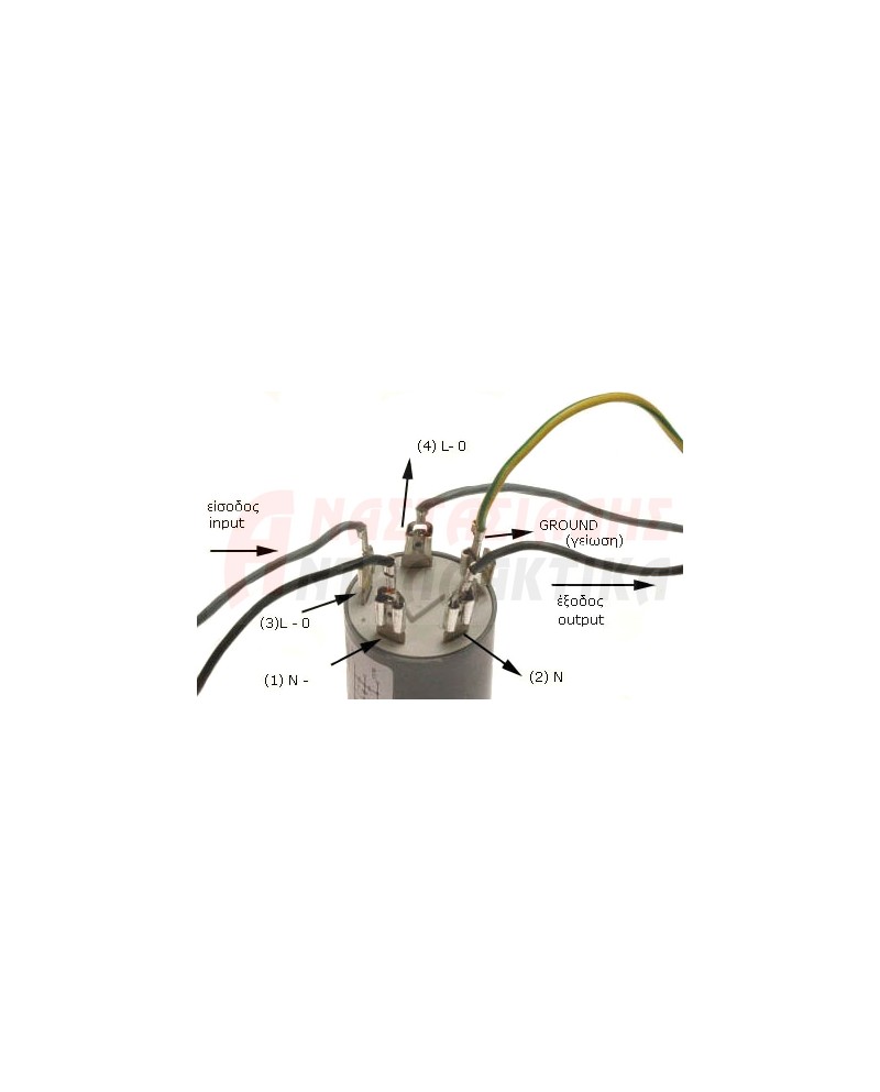 Πυκνωτής αντιπαρασιτικός (0,47μF + 680kΩ - 2 x 0,01μF + 2 x 1mH)
