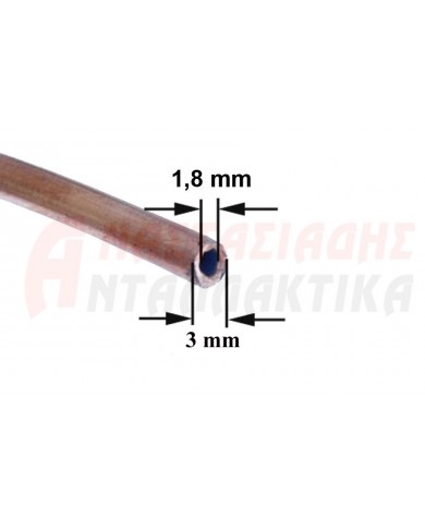 Χαλκοσωλήνα ψυκτικών κυκλωμάτων 1/8' η 2,75mm x 1,7mm/μέτρο