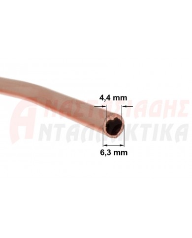 Χαλκοσωλήνα ψυκτικών κυκλωμάτων 1/4' η 6,35mm/μέτρο
