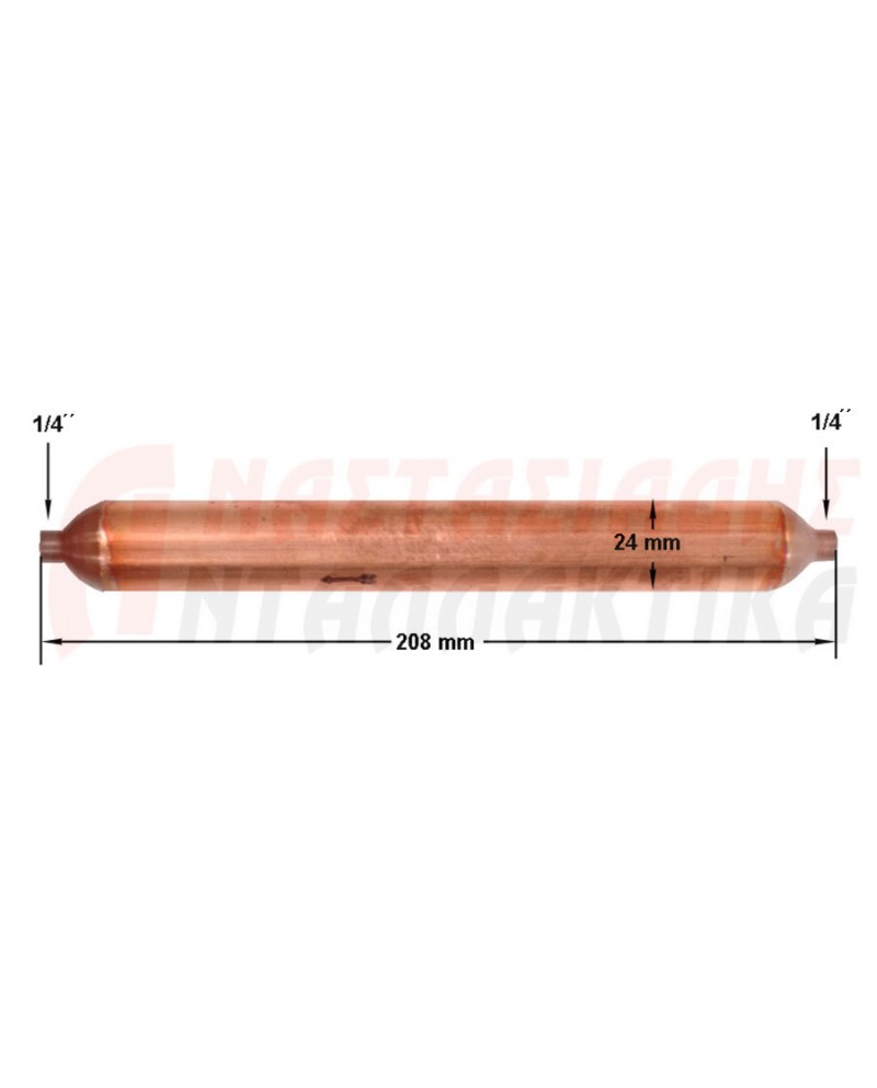 Φίλτρο ψυκτικού κυκλώματος (50gr - 1/4' + 1/4')
