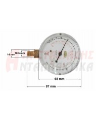 Πιεσόμετρο, μανόμετρο χαμηλής πίεσης R600 -1 έως +3 BAR