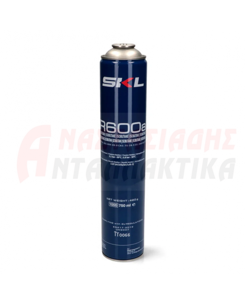 Ψυκτικό υγρό ισοβουτάνιο R600 - φιάλη 750ml/420gr