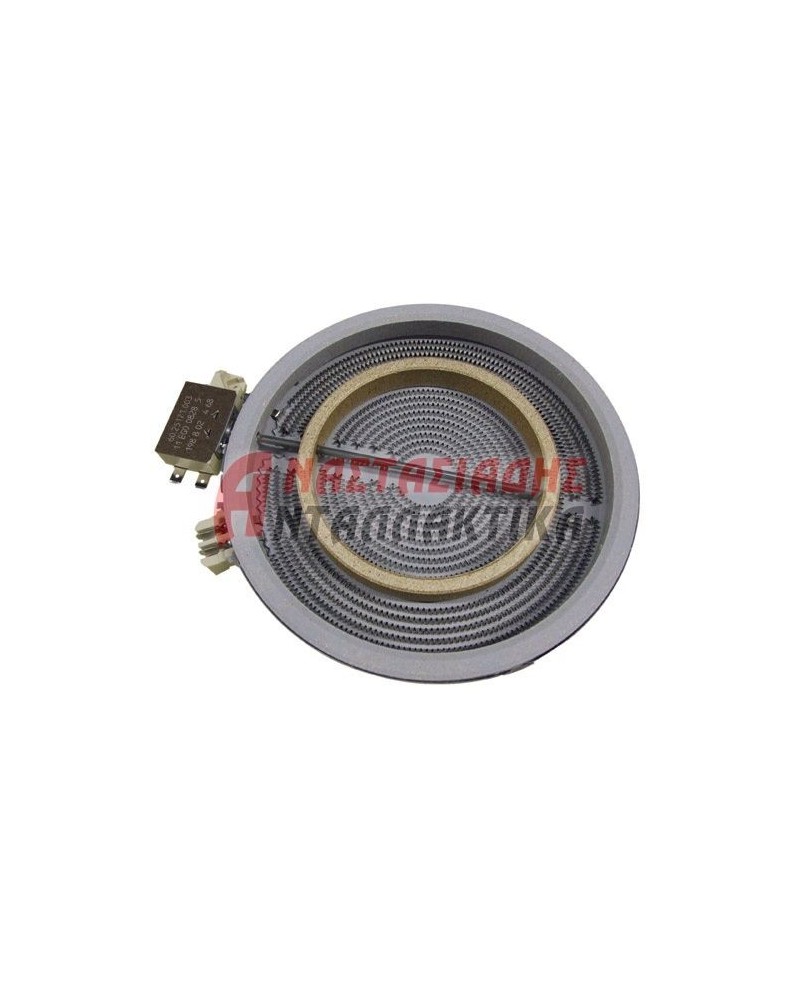 Εστία κεραμική διπλή, Ø200mm, 1700+700W - 220V, με 5 άκρα