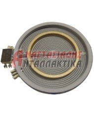 Εστία κεραμική διπλή, Ø230mm, 1000+2000W - 220V, 6 άκρα