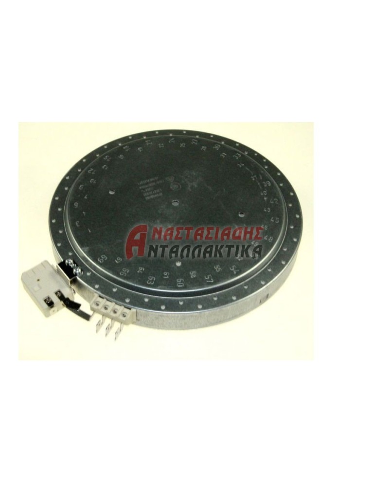 Εστία κεραμικού πλατώ 3 ζωνών εστίας