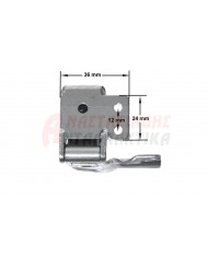 Mεντεσέδες εντοιχισμού ψυγείου (σετ 2 τμχ - άνω και κάτω)