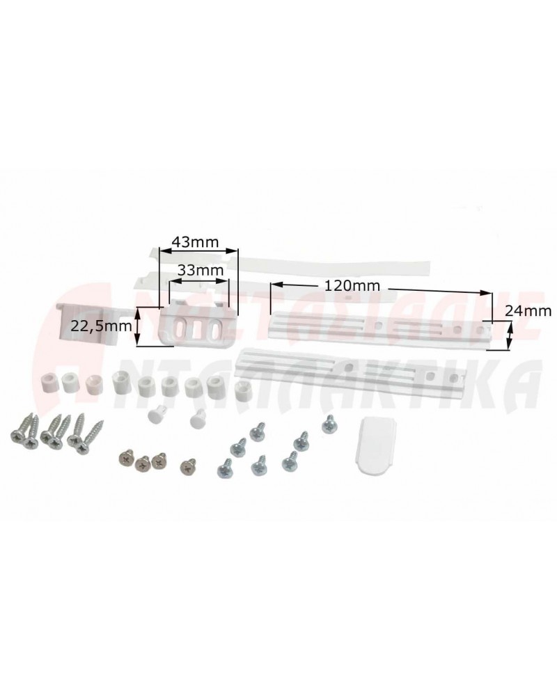 Γλύστρες εντοιχισμού ψυγείου (σετ 2 τμχ)