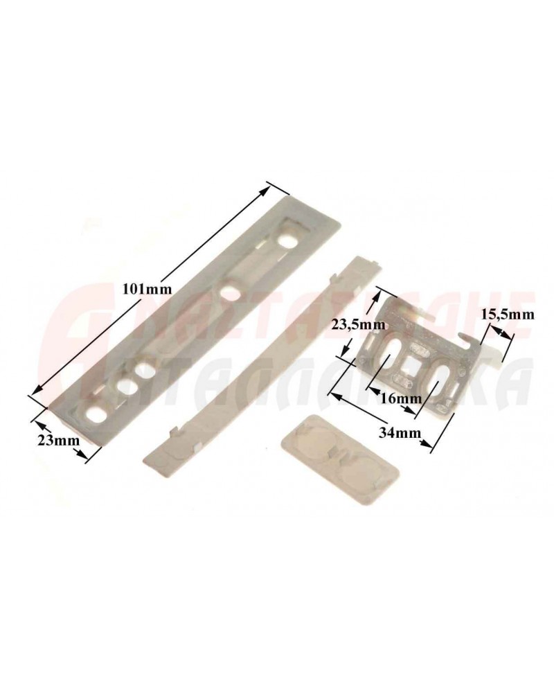 Γλύστρες εντοιχισμού ψυγείου