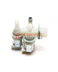 Τριπλή βαλβίδα πλυντηρίου ρούχων (220V, γωνία, πίσω άκρα Φ12)