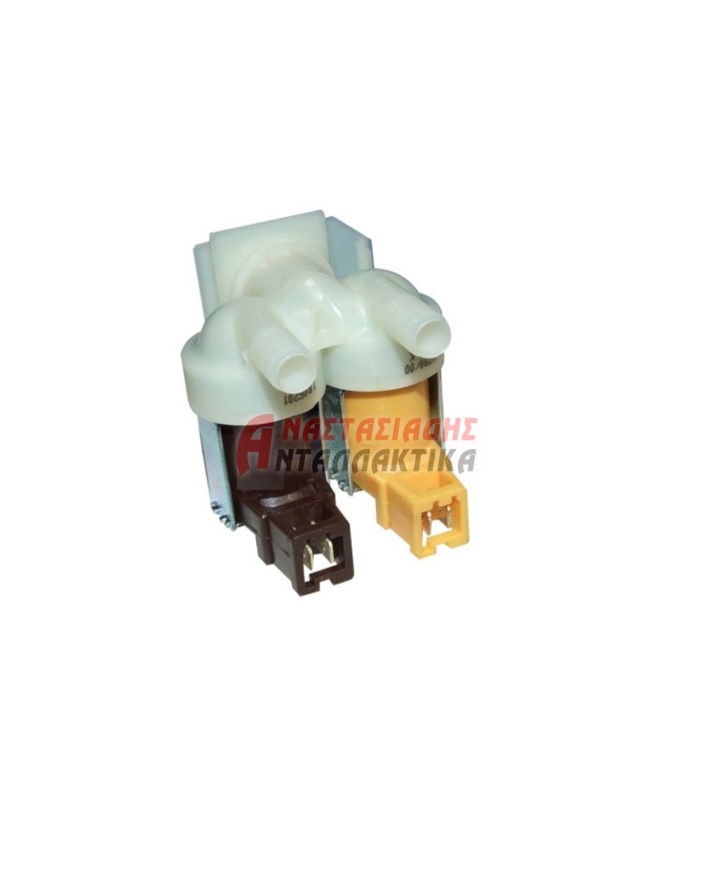 Βαλβίδα (220V, διπλή με φις) εισαγωγής νερού πλυντηρίου ρούχων